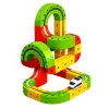 LEAN TOYS magneettinen rautatie sähköjunalla 3D-luova rakentelu 67 osaa