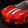 LEAN TOYS rakennuspalikat urheiluauto kilpa-auto vitriini punainen 364 osaa