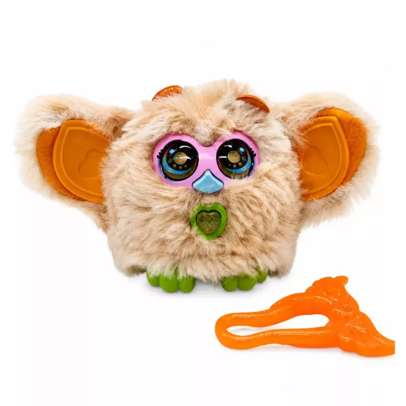LEAN TOYS Genie Pets interaktiivinen olento valot ja äänet riipus beige