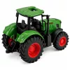 LEAN TOYS maatalouden tilatraktori kumipyörät vihreä 1:24