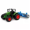 LEAN TOYS maatalouden tilatraktori jyrällä vihreä 1:24