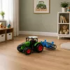 LEAN TOYS maatalouden tilatraktori jyrällä vihreä 1:24