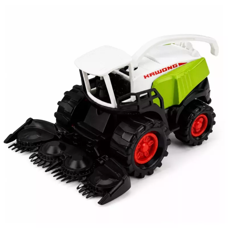 LEAN TOYS setti maatalousajoneuvot traktori rehunkerääjä puutavara-auto 1:68 4 kpl