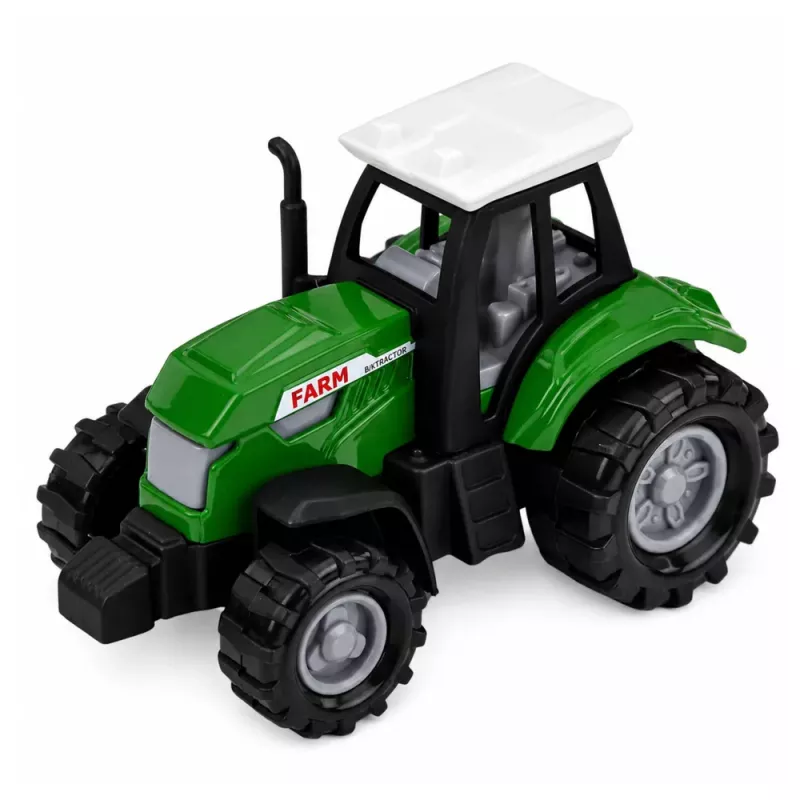 LEAN TOYS setti maatalousajoneuvot traktori rehunkerääjä puutavara-auto 1:68 4 kpl