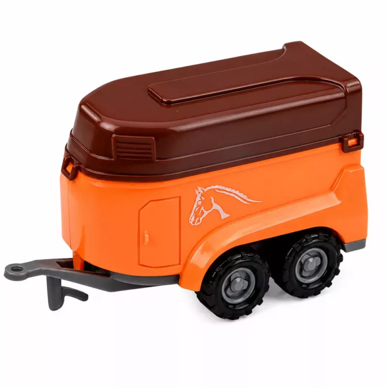 LEAN TOYS setti maatalousajoneuvot traktori rehunkerääjä perävaunut 1:68 4 kpl