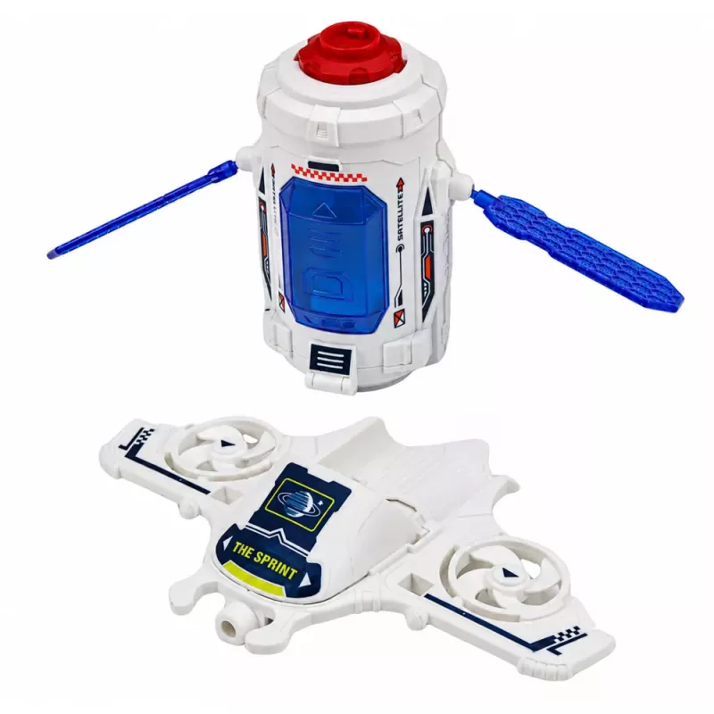 LEAN TOYS avaruussetti raketti sukkula drooni astronautti satelliitti ajoneuvo
