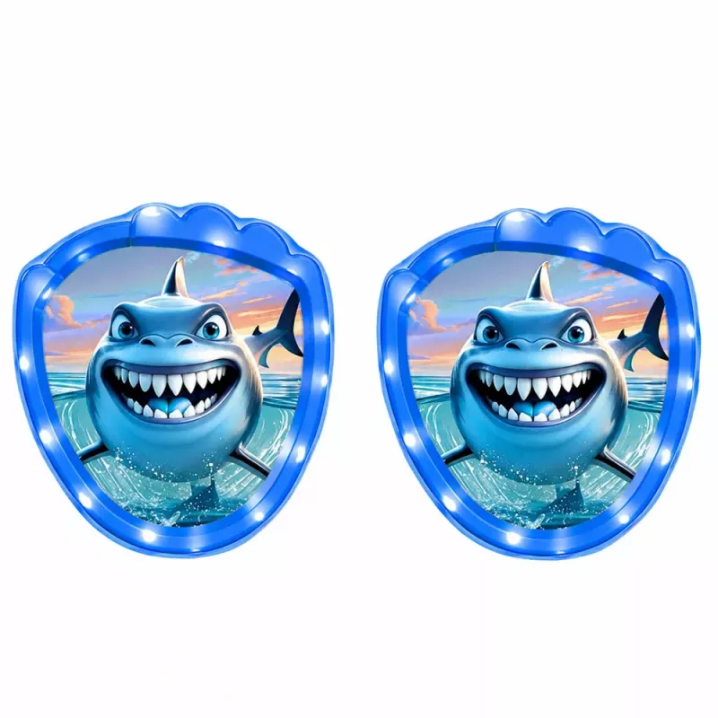 LEAN TOYS arcadepeli heittämiseen, kiinniottoon, maila, valopallot, LED-hai