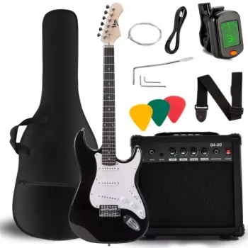 V-TONE EGA 39 BK sähkökitara 4/4 Stratocaster musta