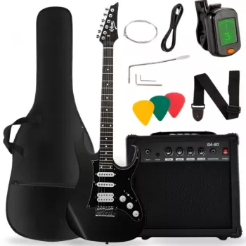 V-TONE EGA 39 MBK sähkökitara 4/4 Stratocaster
