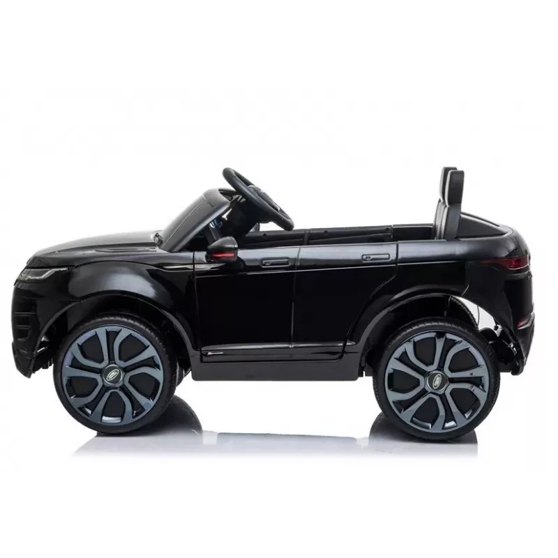LEAN CARS Range Rover Evoque sähkölastenauto musta lakattu