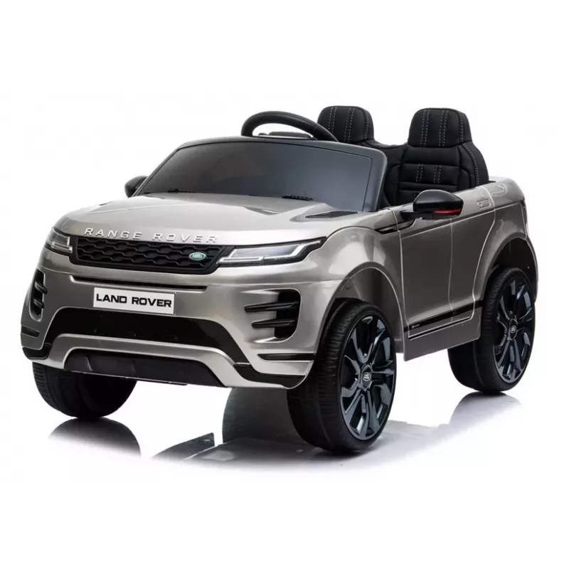 LEAN CARS Range Rover Evoque sähkölastenauto hopea lakattu