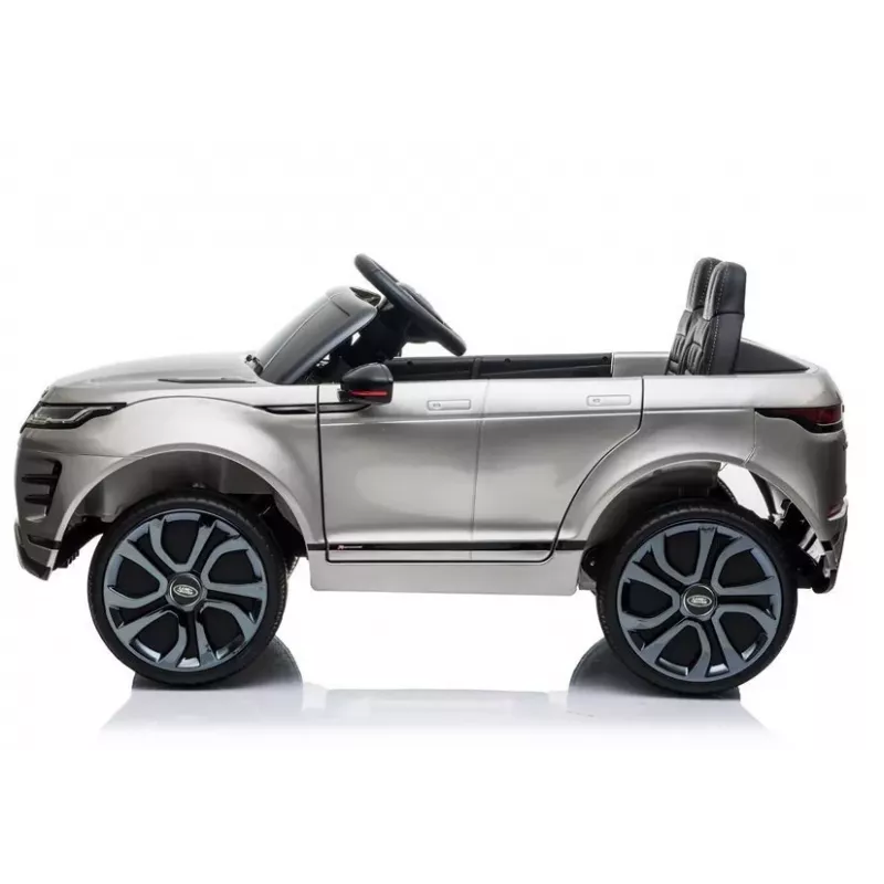LEAN CARS Range Rover Evoque sähkölastenauto hopea lakattu
