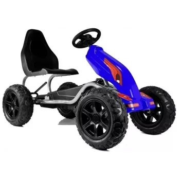 LEAN CARS poljettava gokart B012 täytettävät pyörät sininen