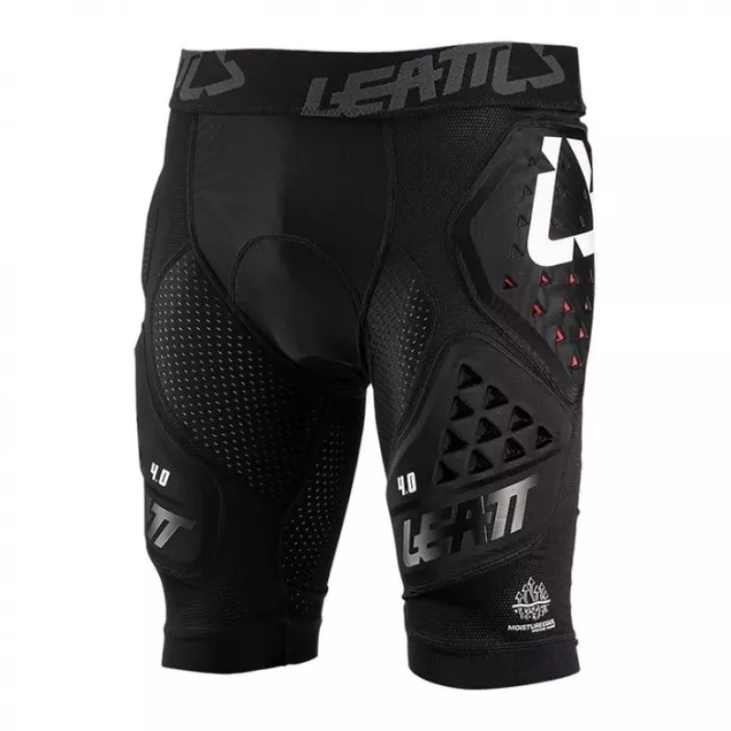 LEATT Impact Shorts 3DF 4.0 suojashortsit, koko M, musta