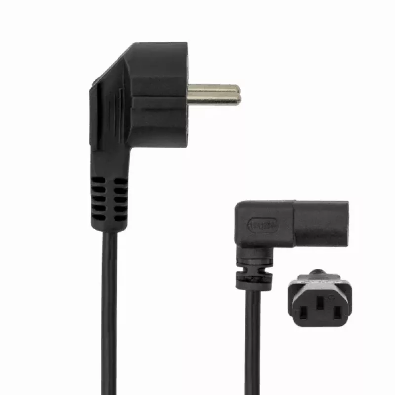 SBOX PC-virtakaapeli Schuko - IEC C13 2m musta