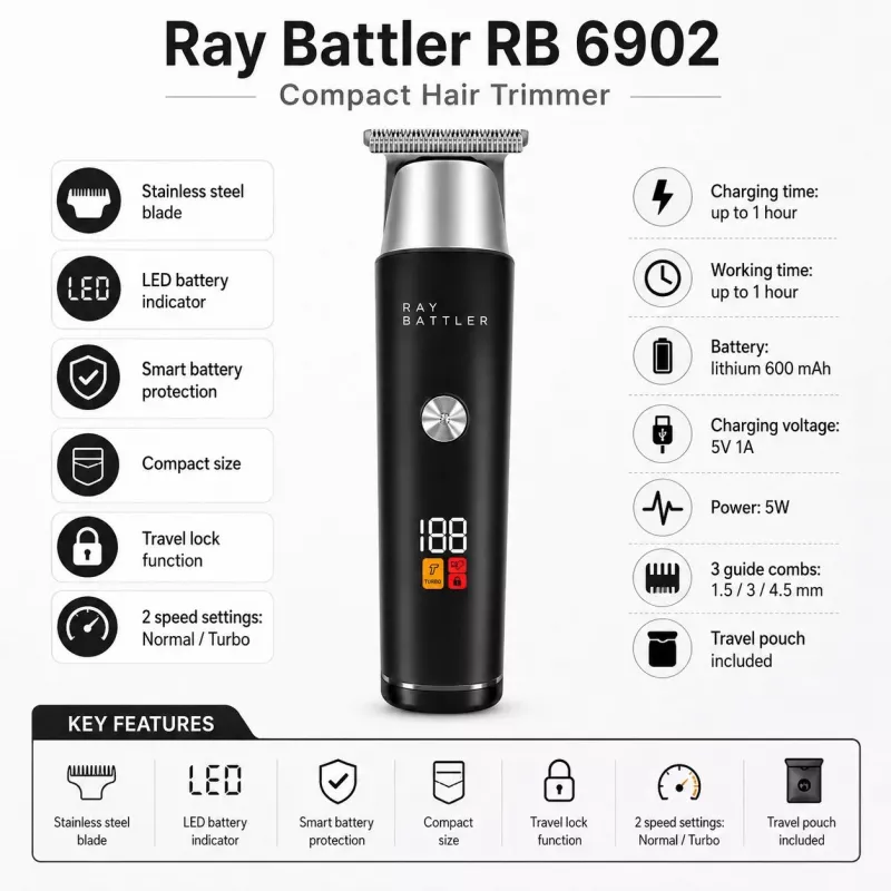 Ray Battler RB 6902 hiustenleikkuri