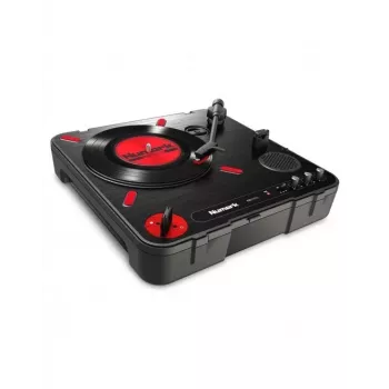 Numark PT01 Scratch - puoliautomaattinen kannettava levysoitin DJ-scratch-kytkimellä