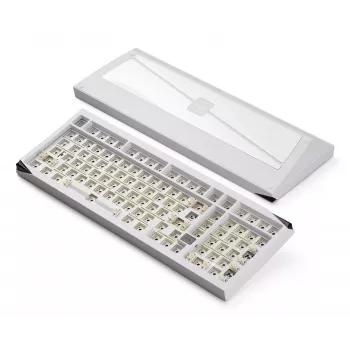 AKKO DIY Barebone näppäimistö 65% Tri-Mode RGB Hot-Swappable valkoinen