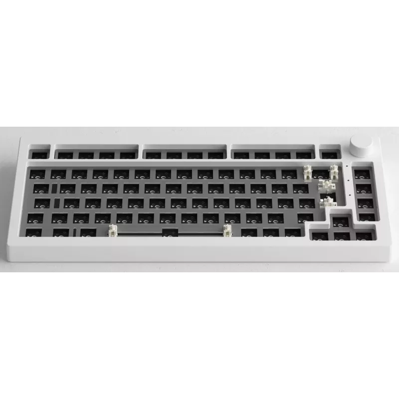 AKKO DIY Barebone näppäimistösarja 75% valkoinen Tri-Mode Hot-Swappable