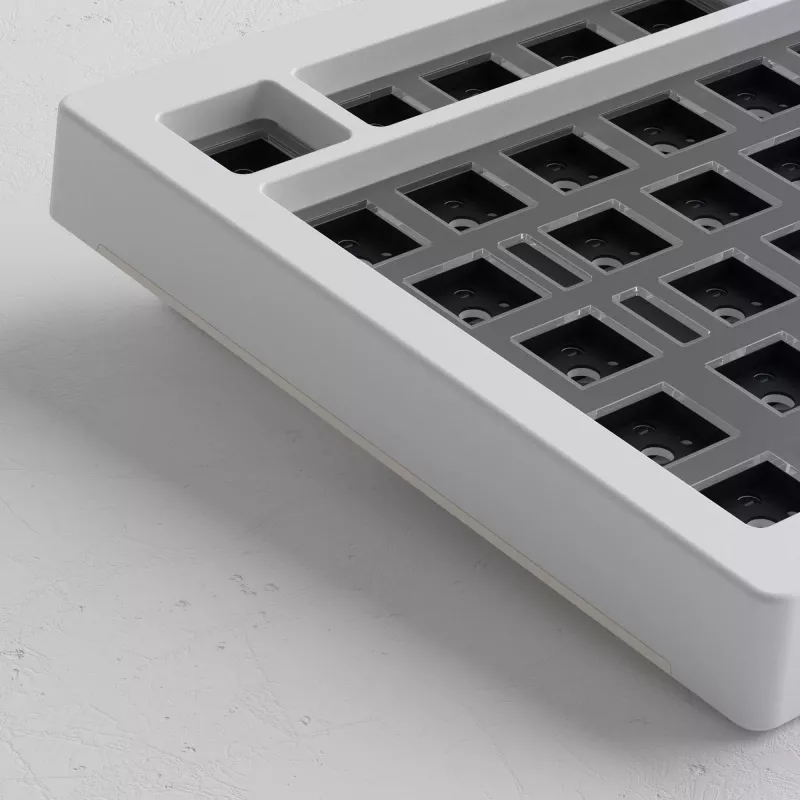 AKKO DIY Barebone näppäimistösarja 75% valkoinen Tri-Mode Hot-Swappable