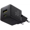 Baseus Palm 30W USB-C USB-A laturi musta