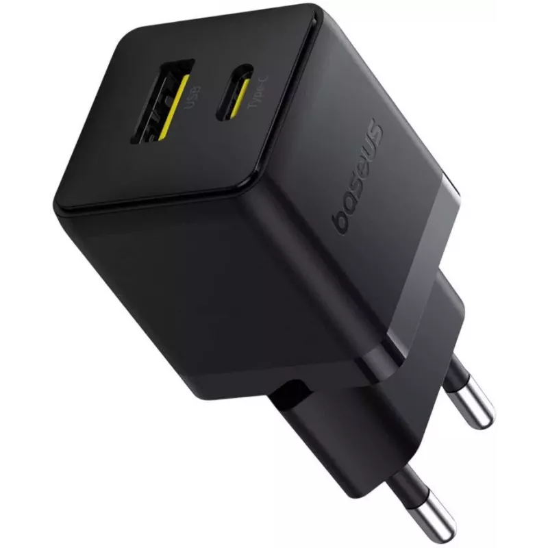 Baseus Palm 30W USB-C USB-A laturi musta