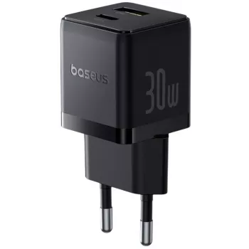 Baseus Palm 30W USB-C USB-A laturi musta
