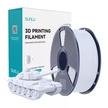 SUNLU PLA+ High-Speed valkoinen filamentti 1,75 mm 1 kg
