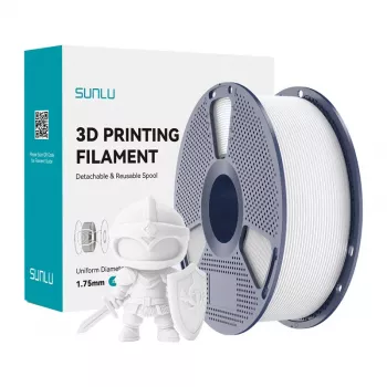 SUNLU PLA+ -filamentti 1,75 mm valkoinen 1 kg