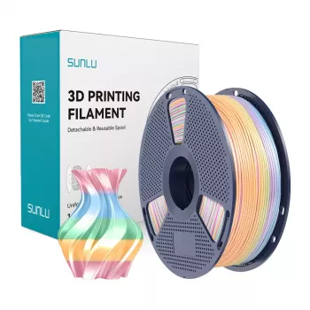 SUNLU PLA+ Silk -filamentti Rainbow 1,75 mm 1 kg
