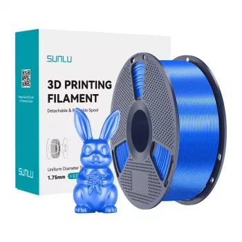 SUNLU PLA+ Silk -filamentti 1,75 mm sininen 1 kg