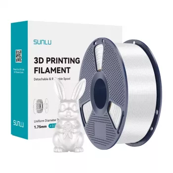 SUNLU PLA+ Silk -filamentti 1,75 mm valkoinen 1 kg