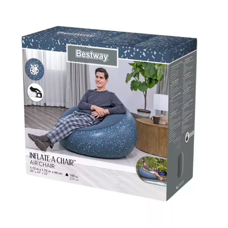 Bestway puhallettava sininen Inflate A Chair 75154