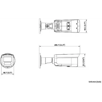 Hikvision DS-2CD2T86G2H-IS2U/SL(2.8mm) 8MP Bullet IP-kamera AcuSensella, salamavalolla ja äänihälytyksellä
