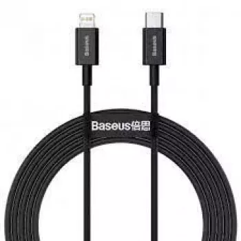 Baseus Superior Series USB-C - Lightning kaapeli, 20W PD, 2 m, musta (CATLYS-C01)
