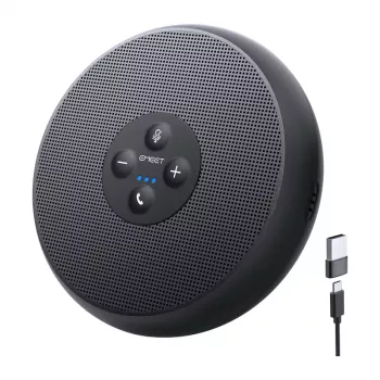 EMEET OfficeCore M1A -konferenssikaiutin - USB-C & Bluetooth 5.0, tekoälykohinanvaimennus, 360° puheentallennus