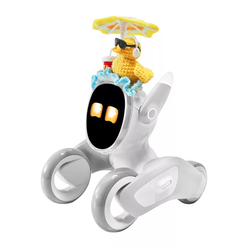 Neulottu ankka-asu Loona Premium -robotille