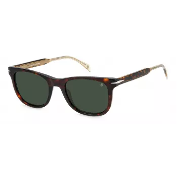 DAVID BECKHAM DB-1113-S-086 havanna vihreät kulmikkaat aurinkolasit