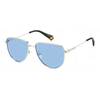 Polaroid PLD6196SX010 unisex-kulmikkaat aurinkolasit - musta kehys, harmaat polarisoidut linssit 56 mm