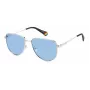 Polaroid PLD6196SX010 unisex-kulmikkaat aurinkolasit - musta kehys, harmaat polarisoidut linssit 56 mm
