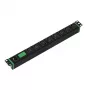 APC Easy Rack PDU Basic, vaaka-asennus, 1-vaihe, 3,7 kW, 230 V, 16 A, 8x C13, C20-sisääntulo