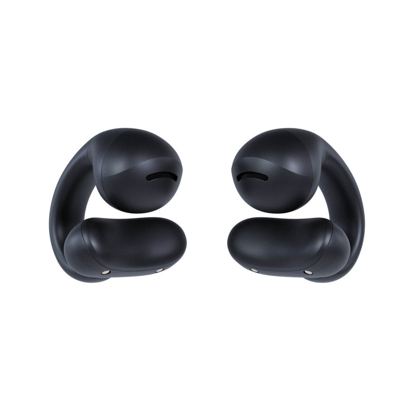 Happy Plugs Clip langattomat Open-Ear Clip-On -nappikuulokkeet (musta)