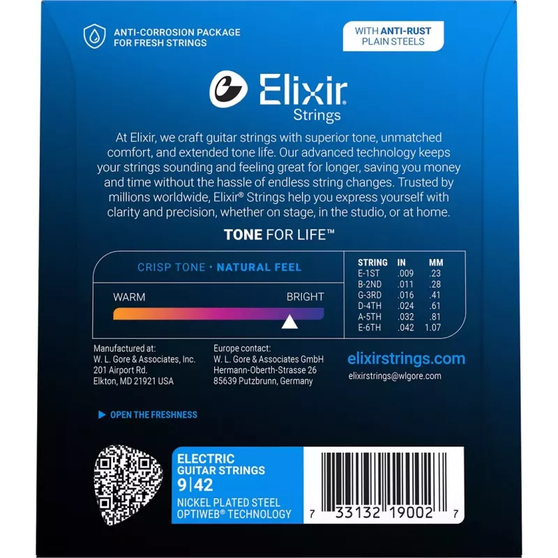 Elixir 12000 Super Light (9-42) PW sähkökitaran kielet