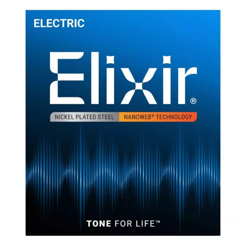 Elixir Strings 12002 Nanoweb sähkökitaran kielet, Super Light .009-.042, 6 kpl:n pakkaus