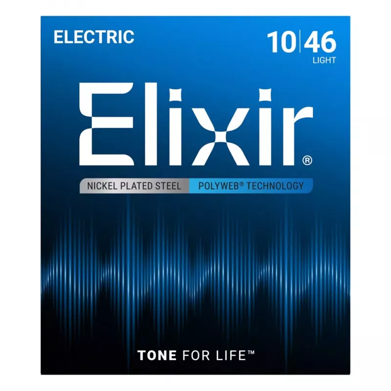 Elixir 12050 Light (10-46) PW sähkökitaran kielet - Polyweb-pinnoite