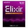 Elixir 16002 NANOWEB Phosphor Bronze Extra Light akustisen kitaran kielet (10-47)