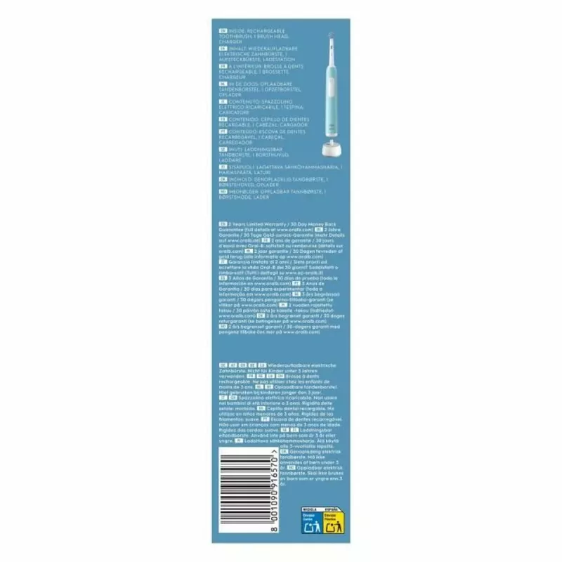 Oral-B Pro Series 1 sähköhammasharja Karibian sininen