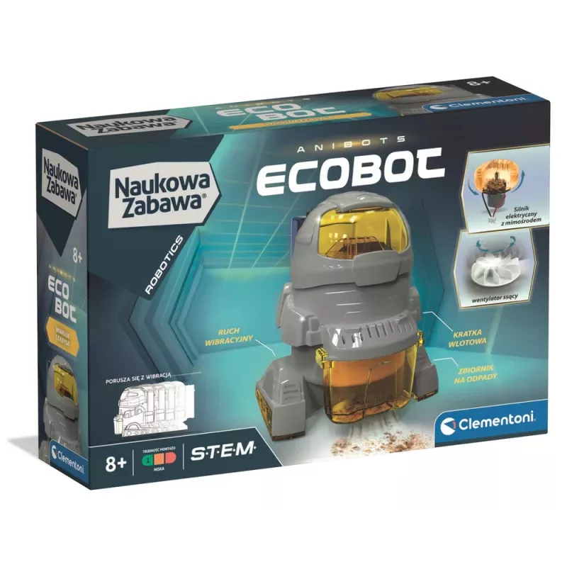 Clementoni Science & Play EcoBot -robottirakennussarja (puolan kieli) 50061