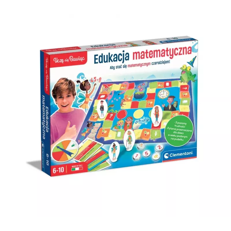 Clementoni Naukowa Zabawa Oppimislautapeli Matematiikka opin leikkien 50778