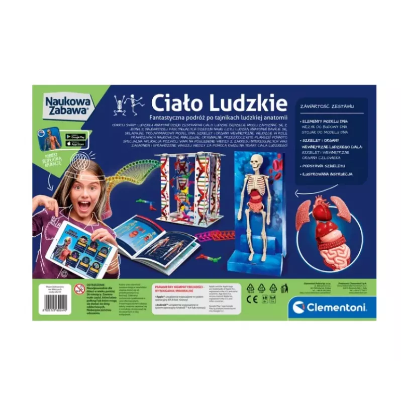 Science Fun Ihmiskeho puolan kieli Clementoni 60249